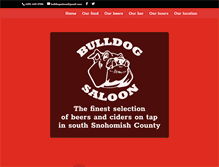 Tablet Screenshot of bulldogsaloon.com